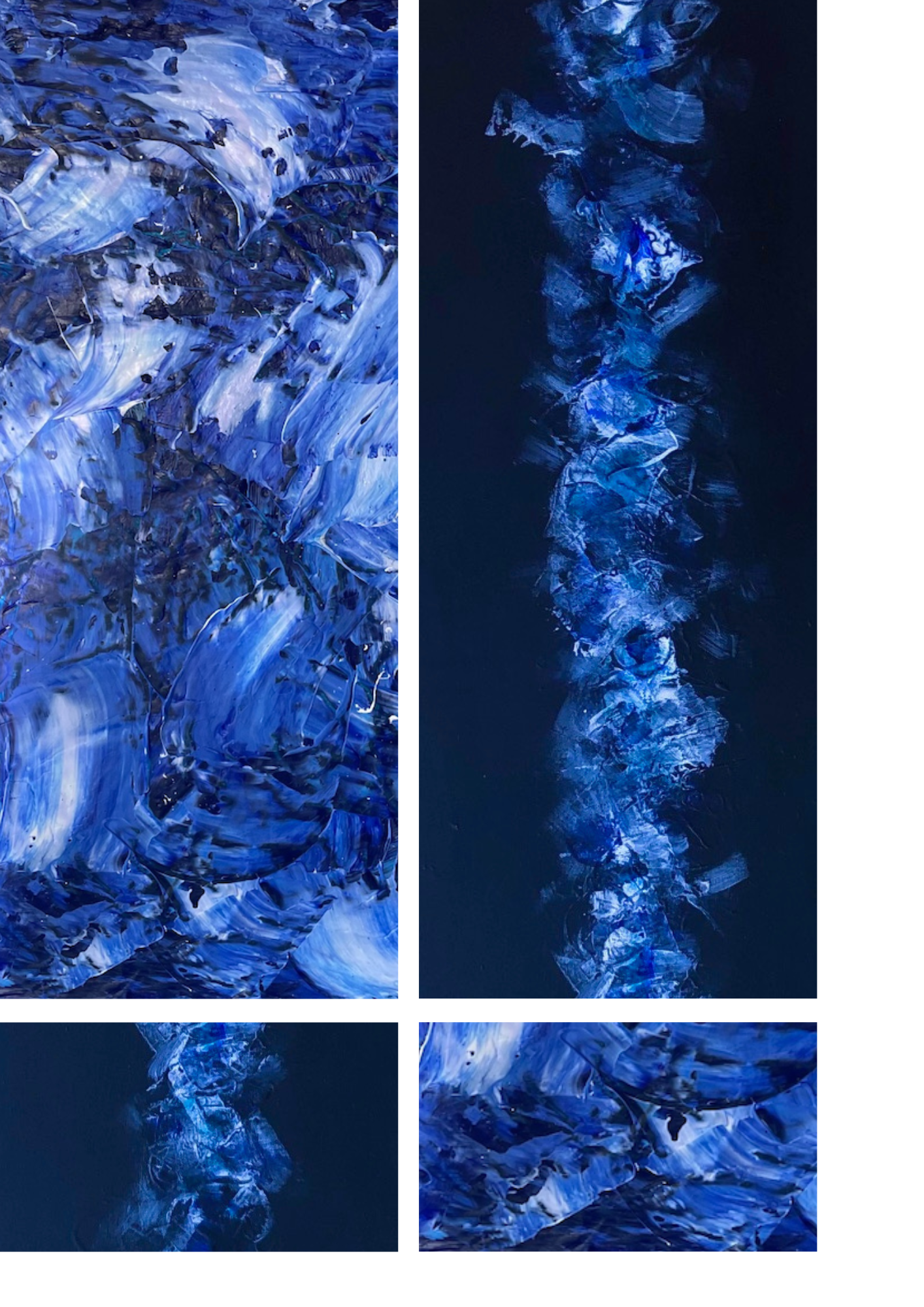 Artiste peintre à Toulouse - tableau bleu